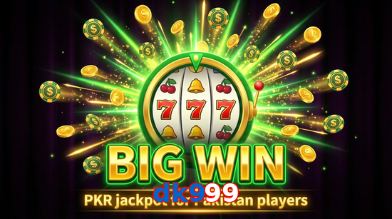 Big win animation on Dk999 slot game